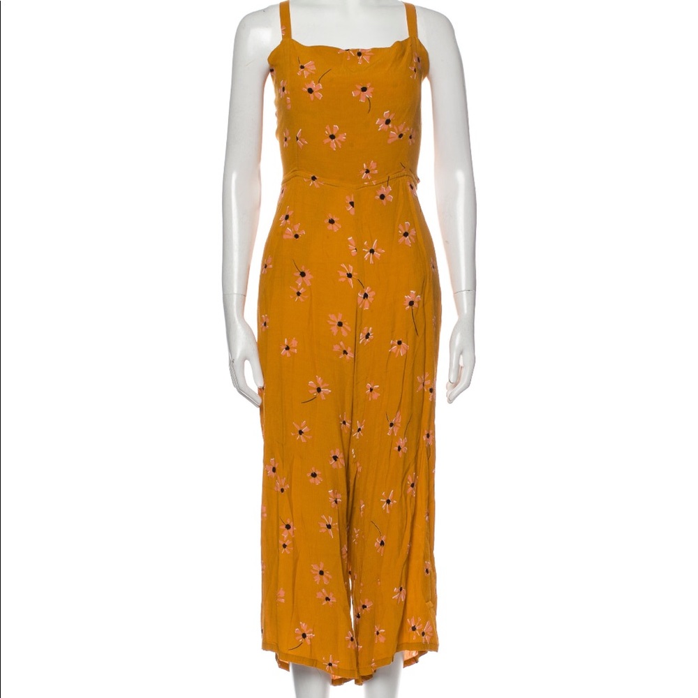 Faithfull The Brand Square Neckline Jumpsuit. Size US 2.